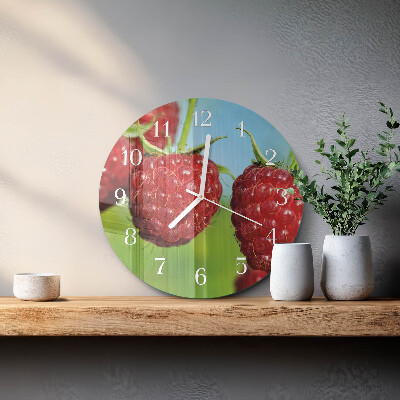 Horloge ronde Framboises