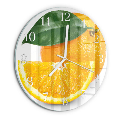 Horloge ronde Oranges