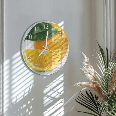 Horloge ronde Oranges