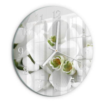 Horloge ronde Fleurs