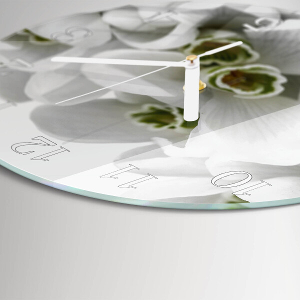 Horloge ronde Fleurs