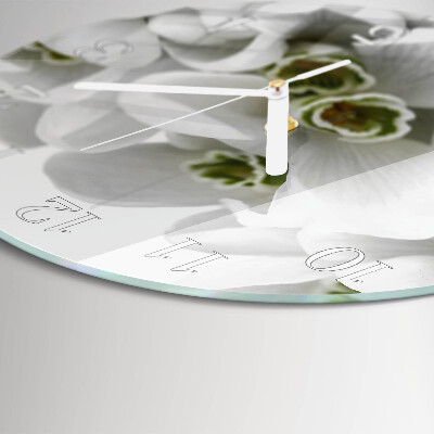 Horloge ronde Fleurs