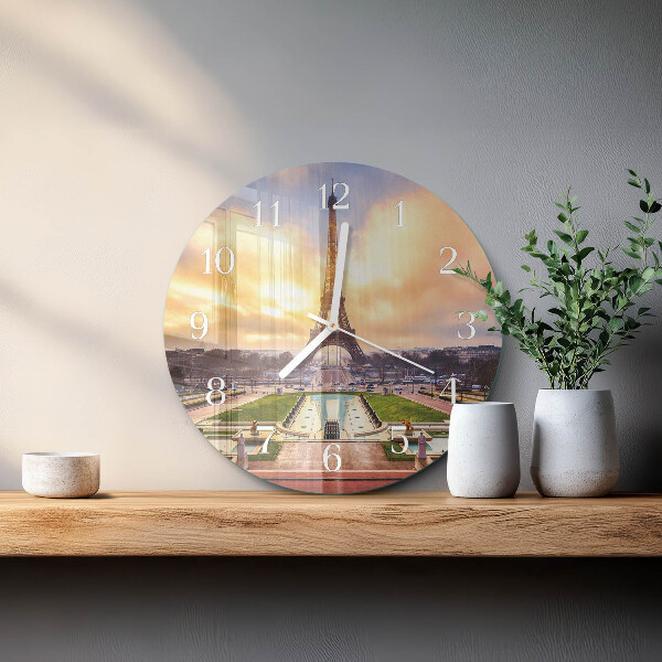 Horloge ronde Tour Eiffel