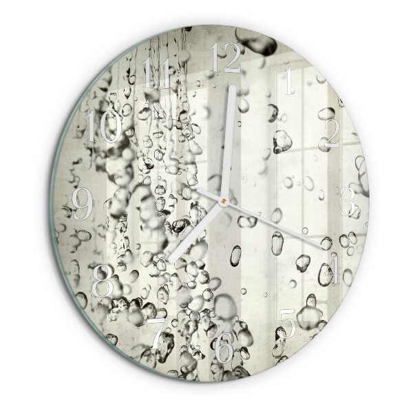 Horloge ronde Gouttes