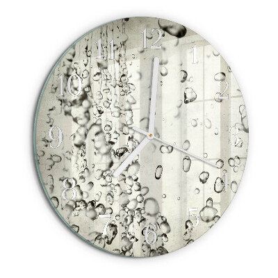 Horloge ronde Gouttes