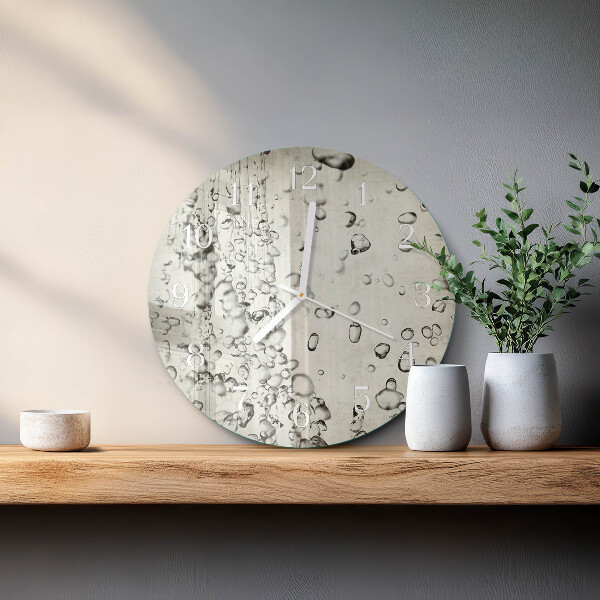 Horloge ronde Gouttes