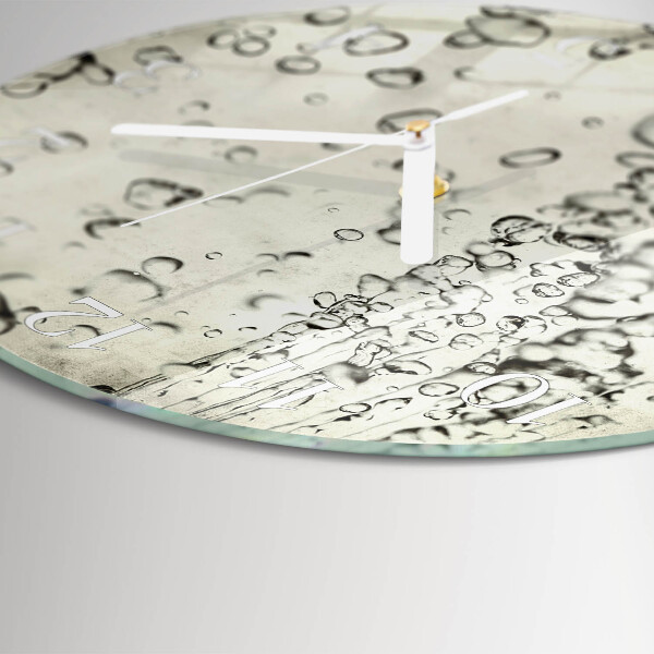 Horloge ronde Gouttes