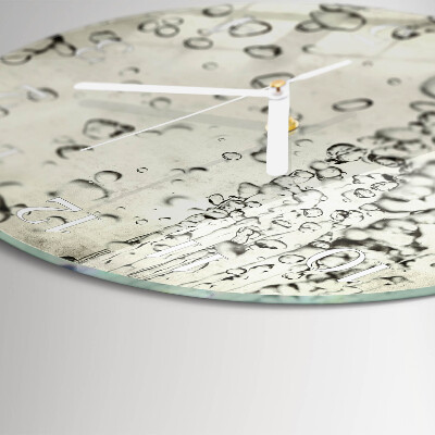 Horloge ronde Gouttes