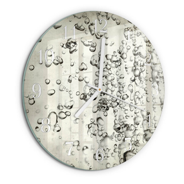 Horloge ronde Gouttes
