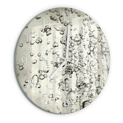 Horloge ronde Gouttes