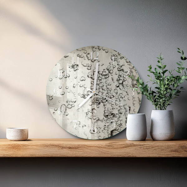 Horloge ronde Gouttes
