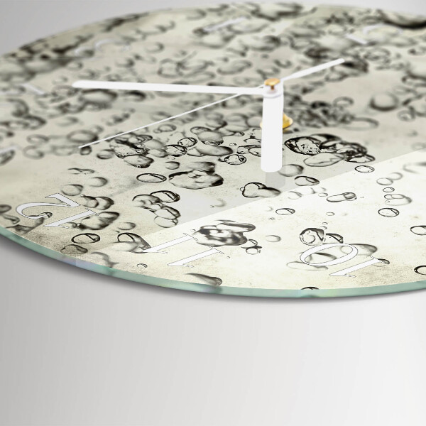 Horloge ronde Gouttes
