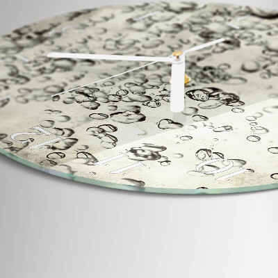 Horloge ronde Gouttes