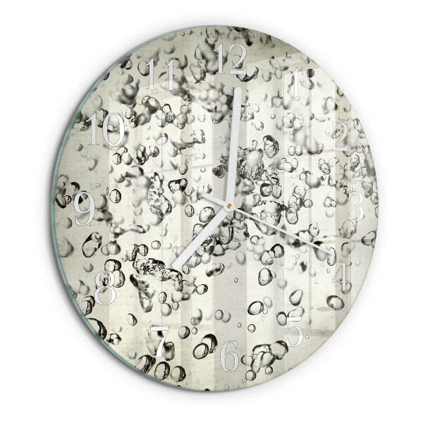Horloge ronde Gouttes