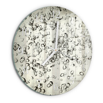 Horloge ronde Gouttes