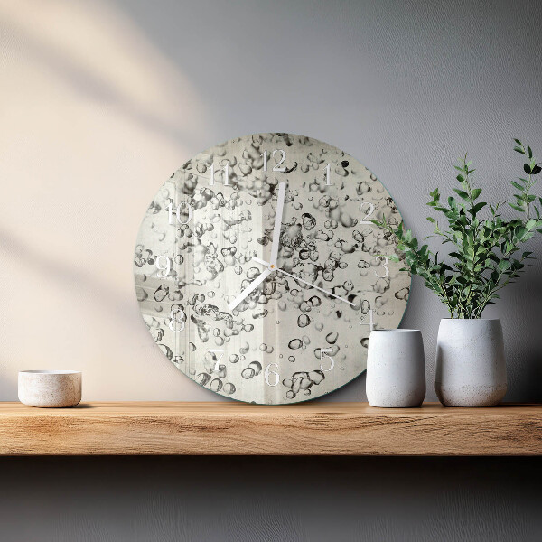 Horloge ronde Gouttes