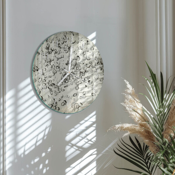 Horloge ronde Gouttes