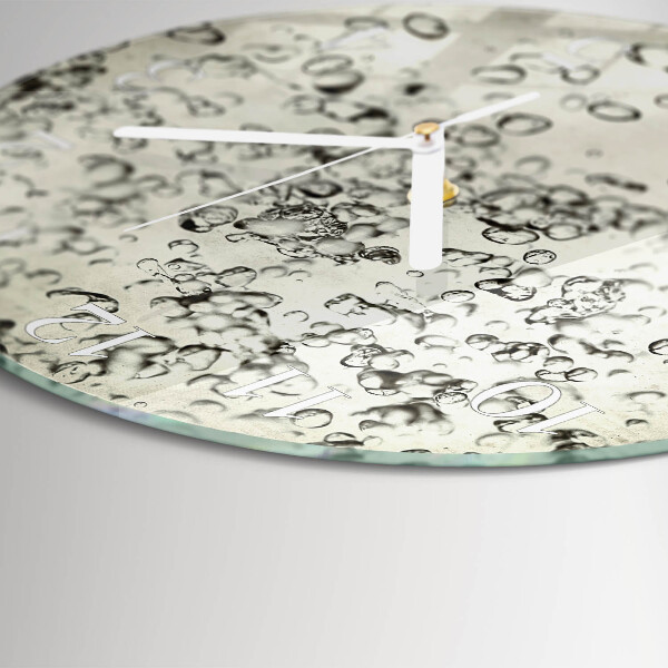 Horloge ronde Gouttes
