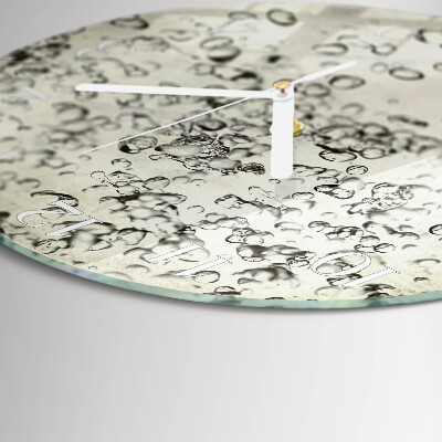 Horloge ronde Gouttes