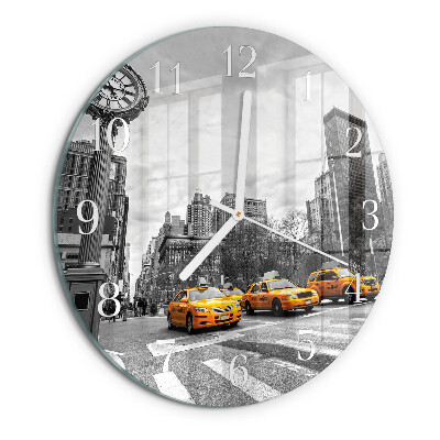 Horloge ronde Taxi