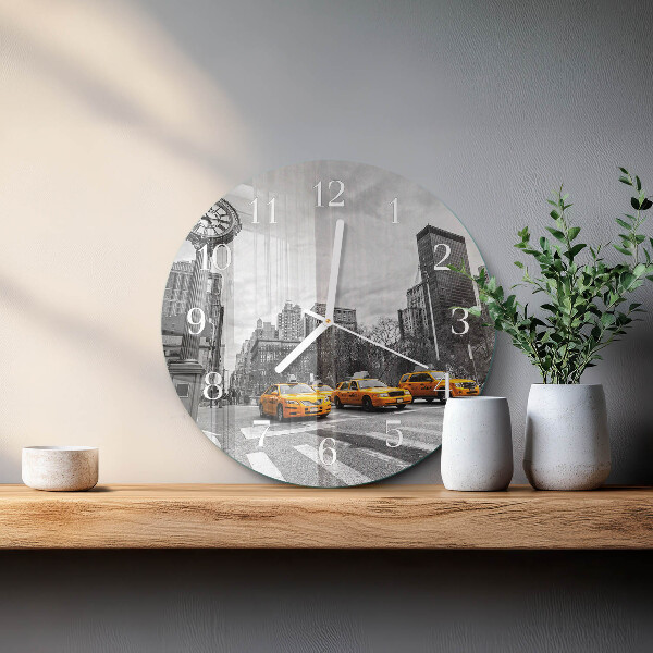 Horloge ronde Taxi