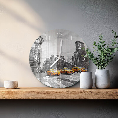 Horloge ronde Taxi