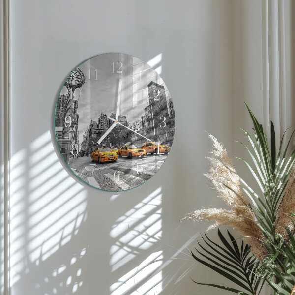 Horloge ronde Taxi
