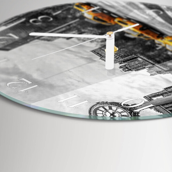 Horloge ronde Taxi