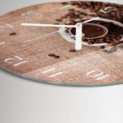 Horloge ronde Café en grains