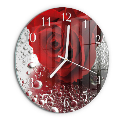 Horloge ronde Rose