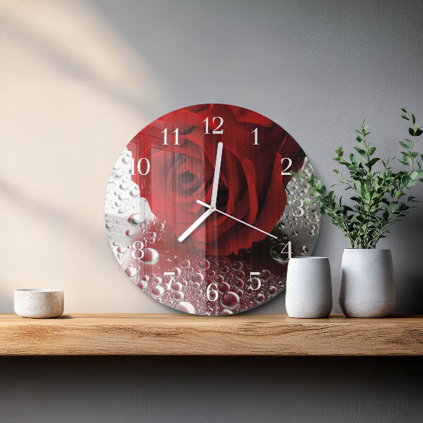 Horloge ronde Rose