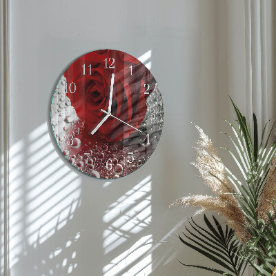 Horloge ronde Rose