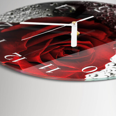 Horloge ronde Rose