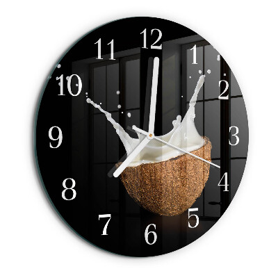 Horloge ronde Noix de coco