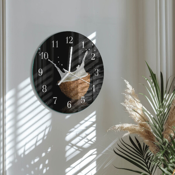 Horloge ronde Noix de coco