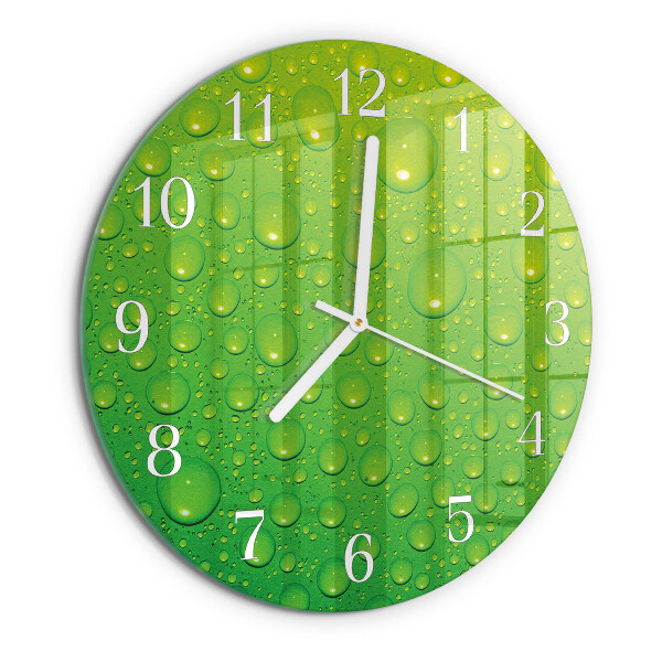 Horloge ronde Gouttes