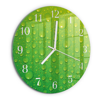 Horloge ronde Gouttes