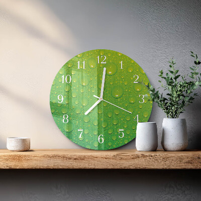 Horloge ronde Gouttes