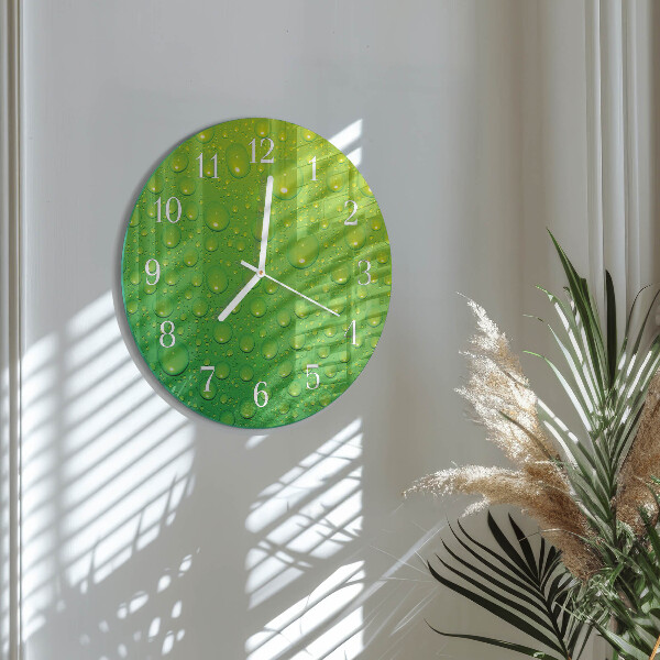 Horloge ronde Gouttes