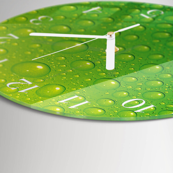 Horloge ronde Gouttes