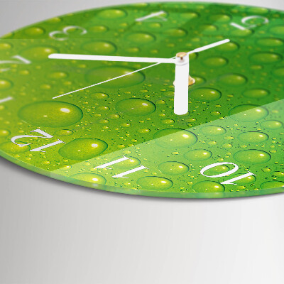 Horloge ronde Gouttes