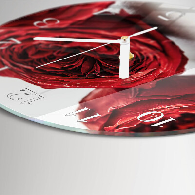 Horloge ronde Fleurs