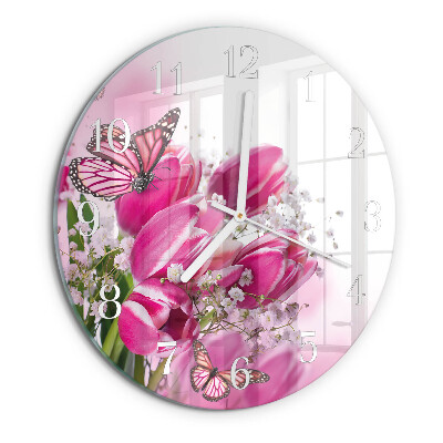 Horloge ronde Papillon