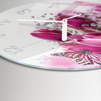 Horloge ronde Papillon