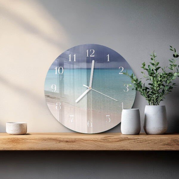 Horloge ronde Plage