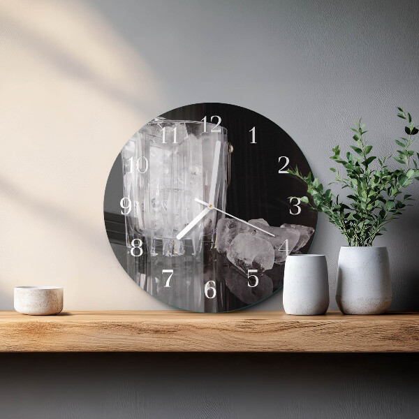 Horloge ronde Glace