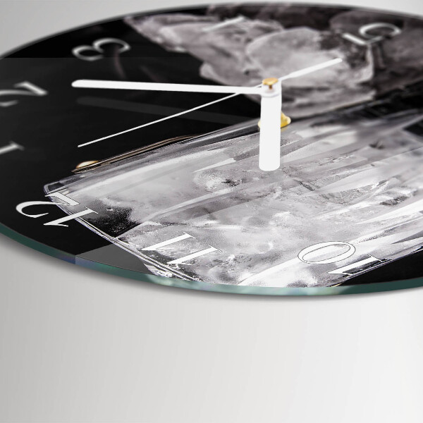Horloge ronde Glace
