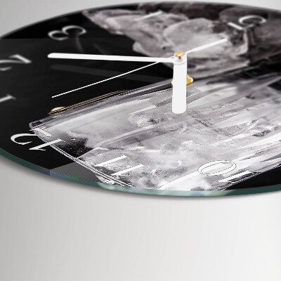 Horloge ronde Glace