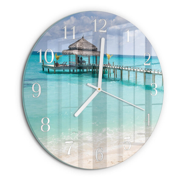 Horloge ronde Plage