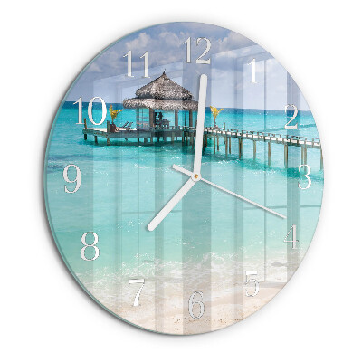 Horloge ronde Plage